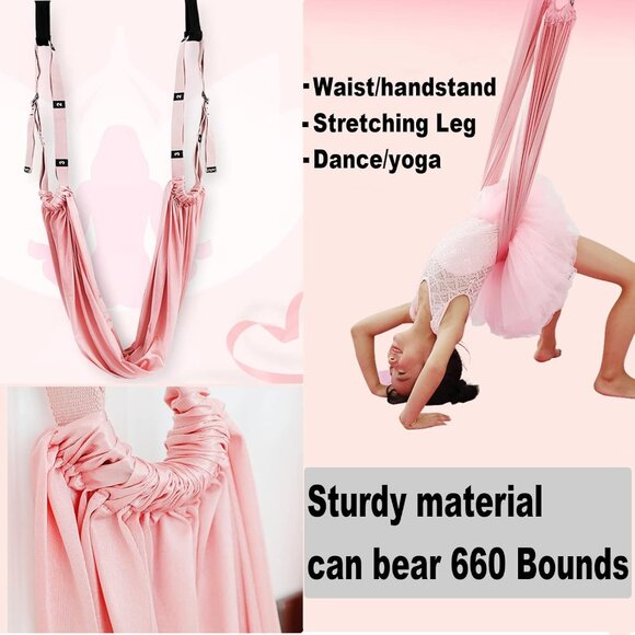 Leg Stretcher Strap Aerial Rope Stretching Strap Fitness Belt(1 Pack(Any Color)) - Picture 6 of 10